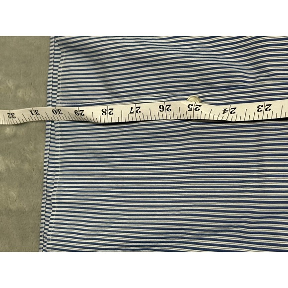 John Varvatos USA Slim Fit Blue White Stripe Button Down Shirt Mens 16.5 / 32-33 - Picture 9 of 12